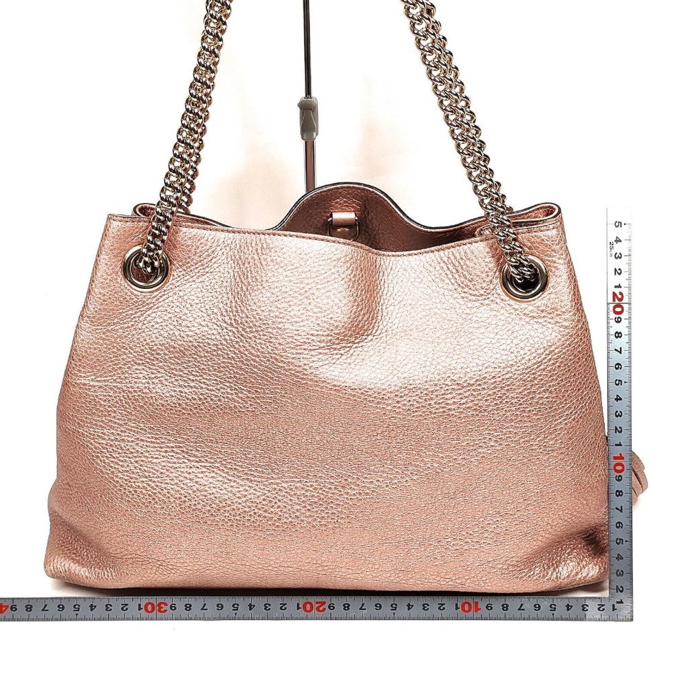 100% Authentic Gucci  Pink Leather Shoulder Bag - Picture 2 of 9